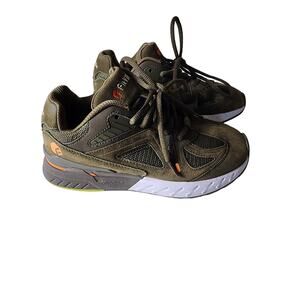 FITVILLE Rebound Core Green Orange Walking Atletic Extra Wide Shoes SZ 7EW